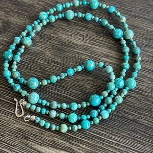 Jay King Mine Finds Turquoise Beaded Necklace 36 inch